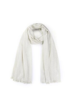 Sunset Sunset klassieke lurex sjaal - voorjaar - zomer - zacht Sjaals white/gold
