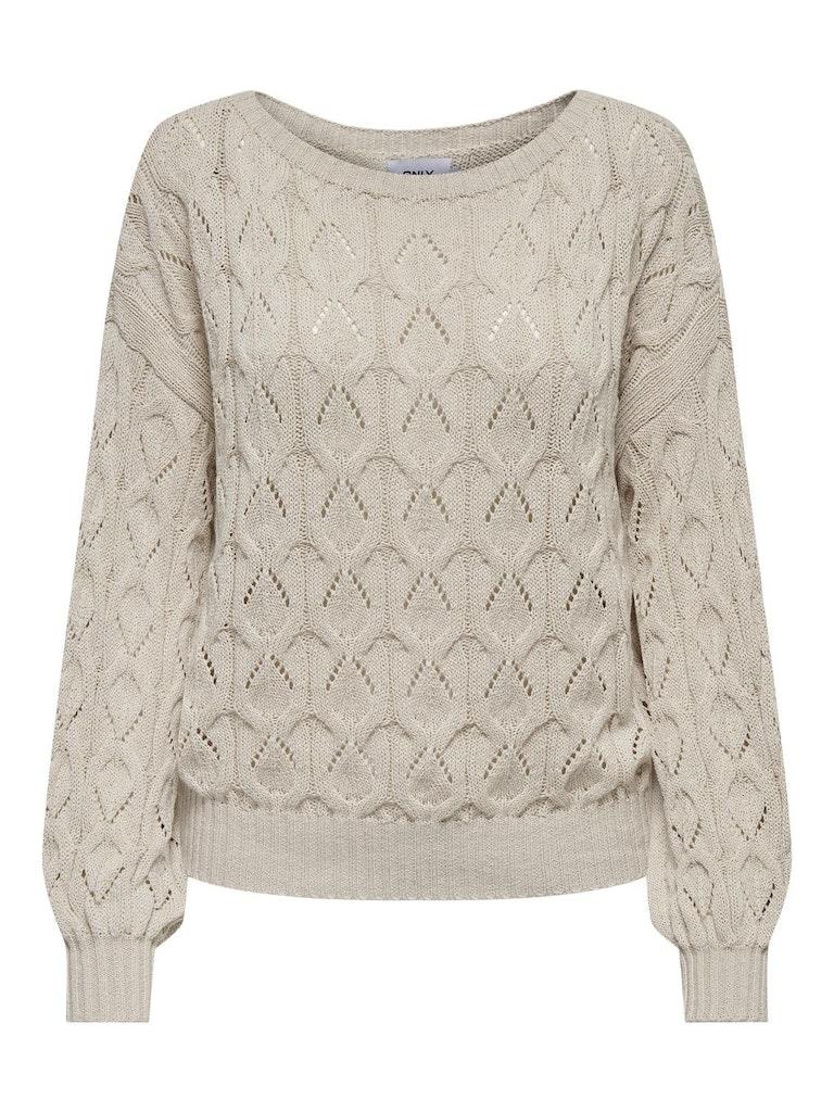 Only Onlbrynn Life Structure L/s Pul Knt Noos 15222853 Trui Pumice Stone