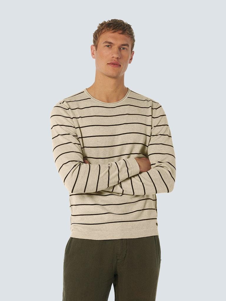 No- Excess 23210161 Pullover Crewneck Trui 016 Cream