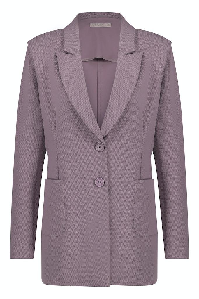 Studio Anneloes Mila Bonded Mesh Blazer 09240 Blazers 4700 Grape