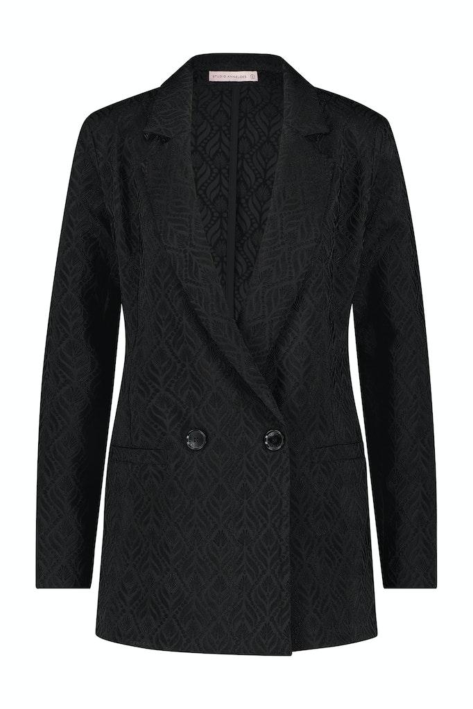 Studio Anneloes Sence Orn. Jacquard Blazer 09366 Blazers 9000 Black