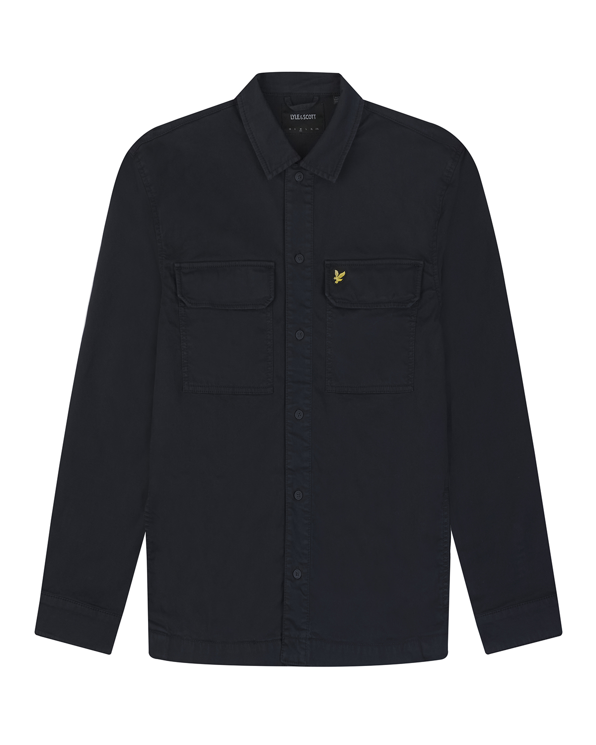 Lyle - Scott Lw2008v Garment Dyed Overshirt Overshirt Z271 Dark Navy