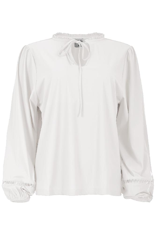Maicazz Sp24.t20.705 Dolanne- Top Lslv T-shirt Lange Mouw Offwhite