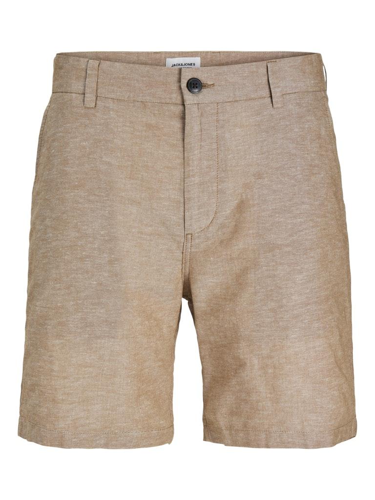 Jack - Jones Jpstace Jjsummer Linen Blend Short Sn 12248627 Korte Broeken Rubber Melange