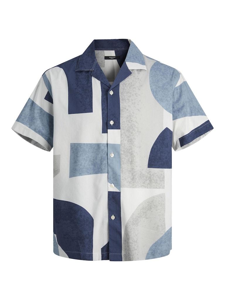 J%ampJ Premium Male Overhemden Jprblacarnaby Print Resort Shirt S/s 12255977