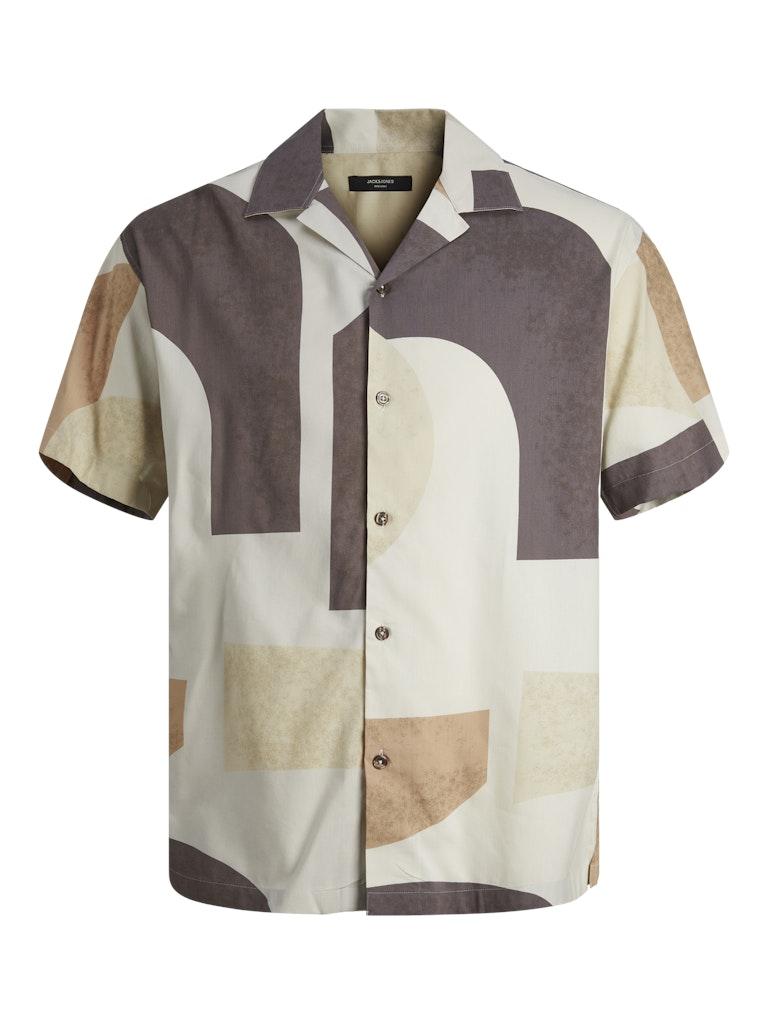 J%ampJ Premium Male Overhemden Jprblacarnaby Print Resort Shirt S/s 12255977