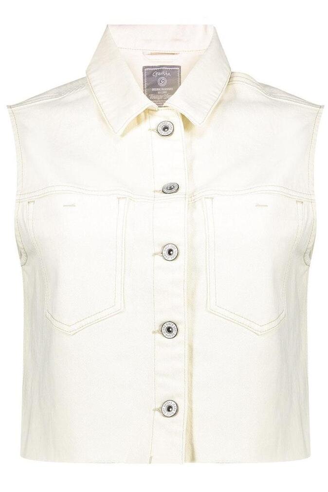 Geisha Jeans Vest 45306-10 Vest 718 Ecru Raw