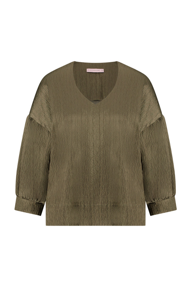 Studio Anneloes Juliana Wrinkle Jacq Top 09603 Blouse 8000 Earth