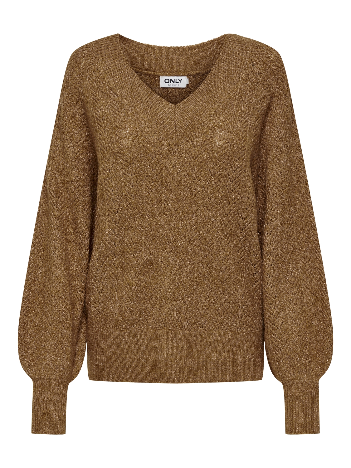 Only Female Truien Onllucilla Ls Glitter V-neck Knt 15324276
