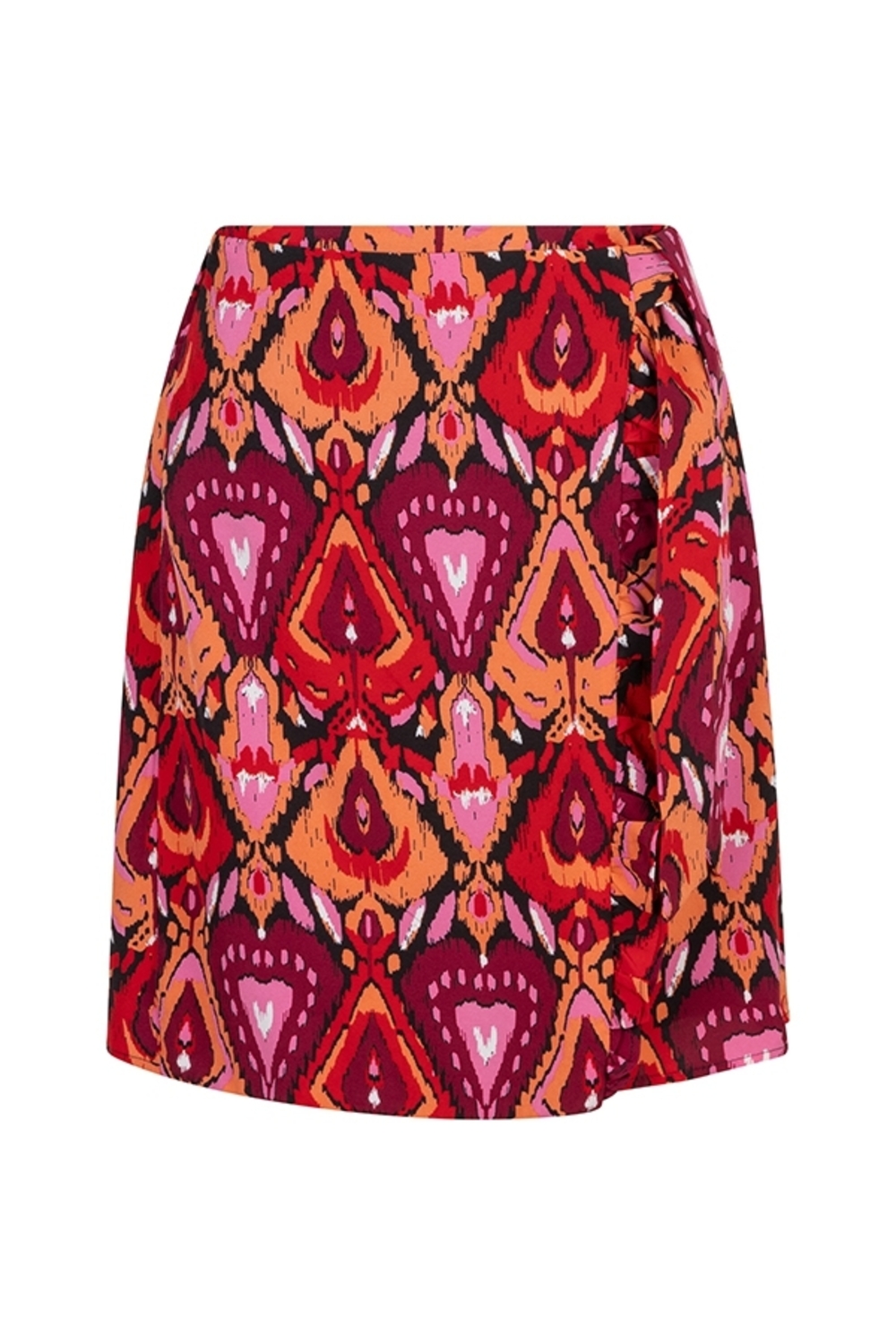 Lofty Manner Skirt Aubrie Pi39 787 Heart Ikat Print