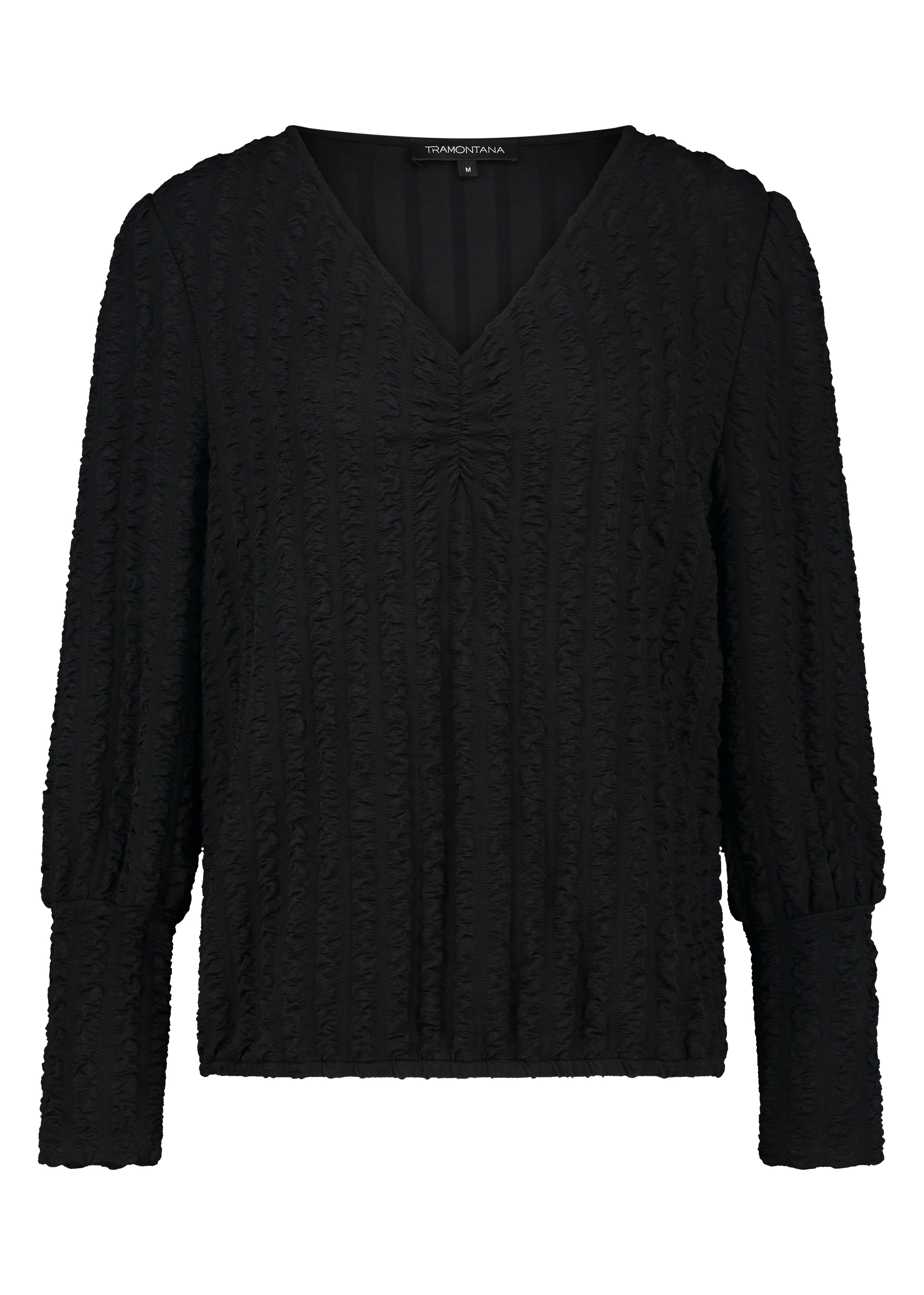 Tramontana C24-13-401 Top Structure V-neck Trui 009000-black