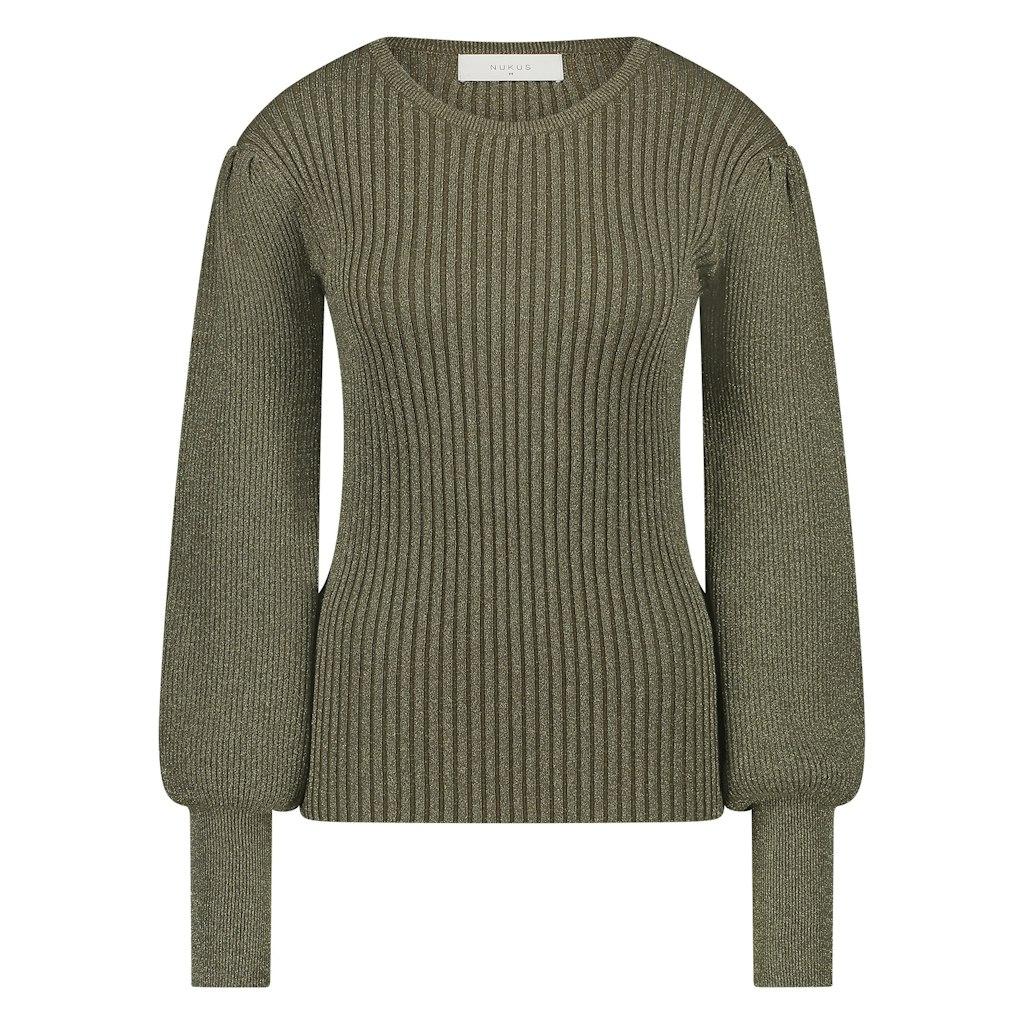Nukus Mullberry Pullover Lurex Fw240624 Trui 37 Burned Olive
