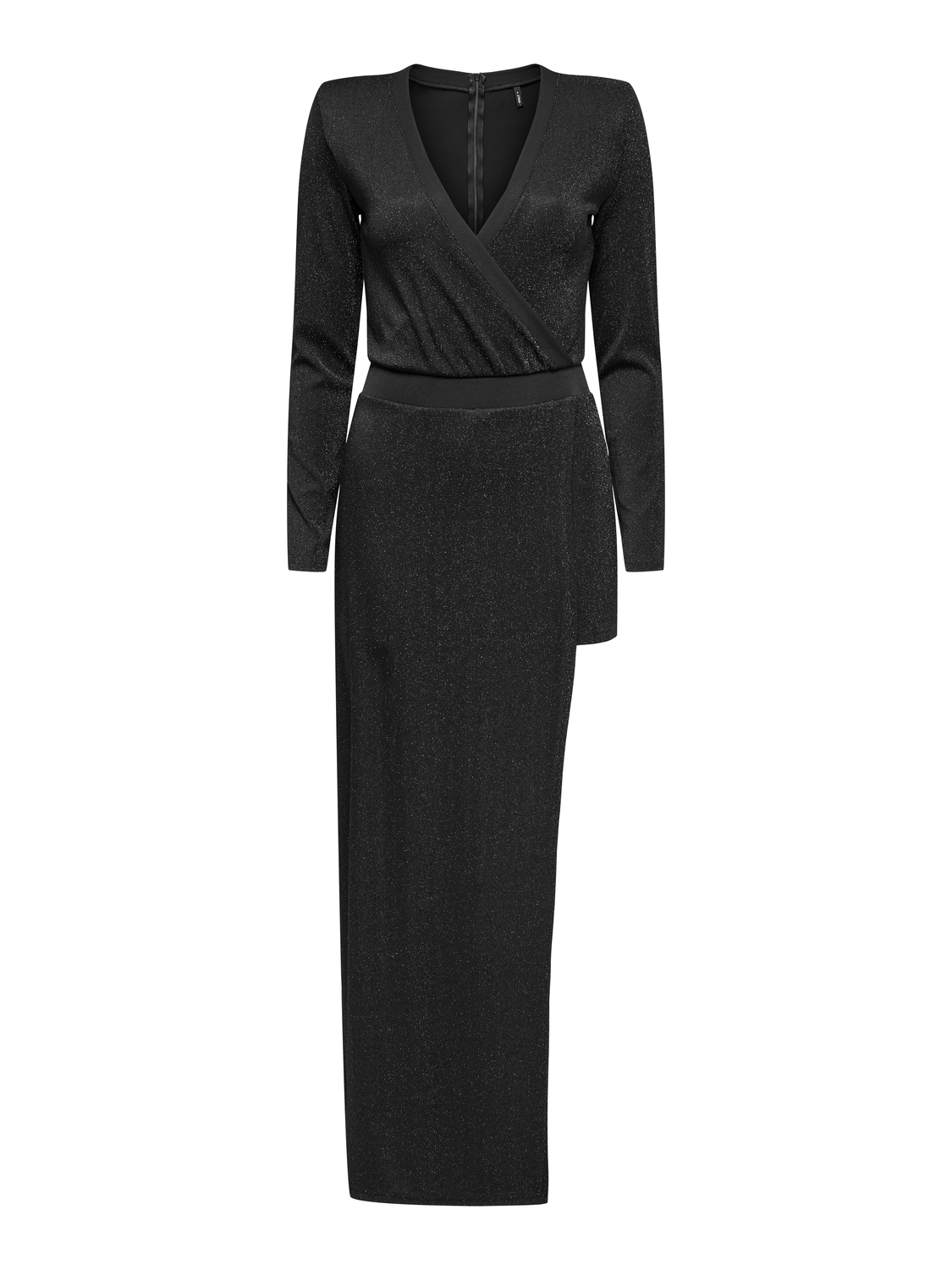 Only Onlrich L/s V-neck Glitter Romper Jrs 15333854 Black Black Glitter