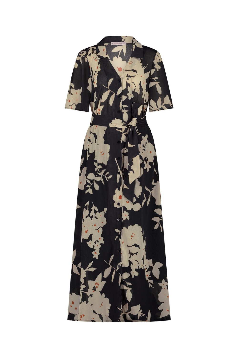 Studio Anneloes Anne Marije Dress 11529 Lange Jurken 9014 Black/kit