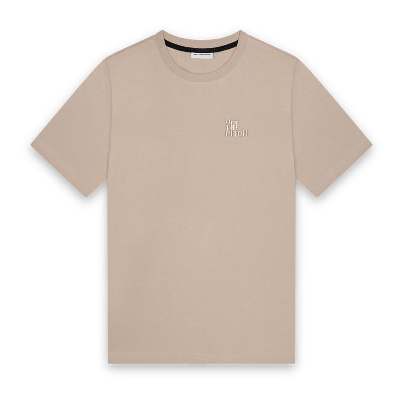Off The Pitch Otp243002 Triple Slim Fit Tee Print T-shirts 103 Sand