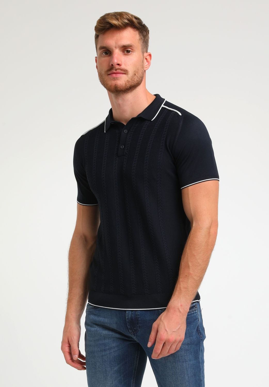 Gabbiano 234926 Polo Shirt Knitwear Poloshirts 301 Navy