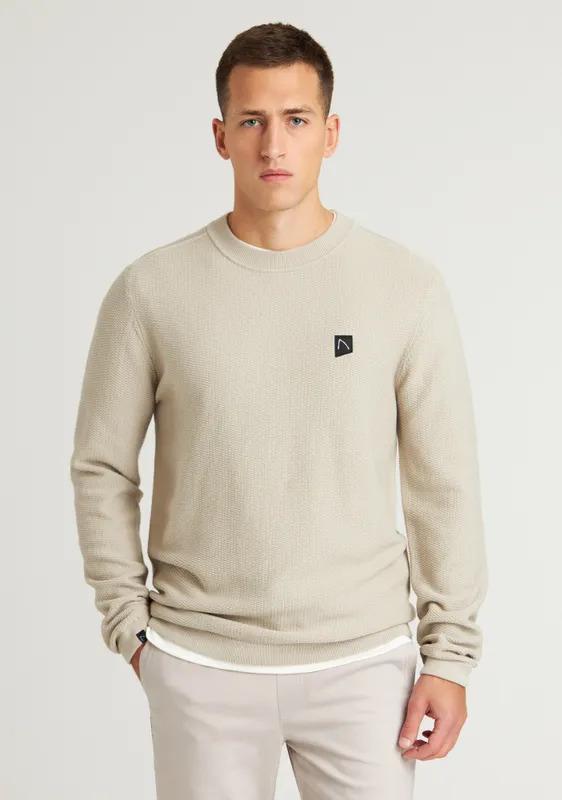 Chasin Knitwear Ls R-neck E81 - L.grey