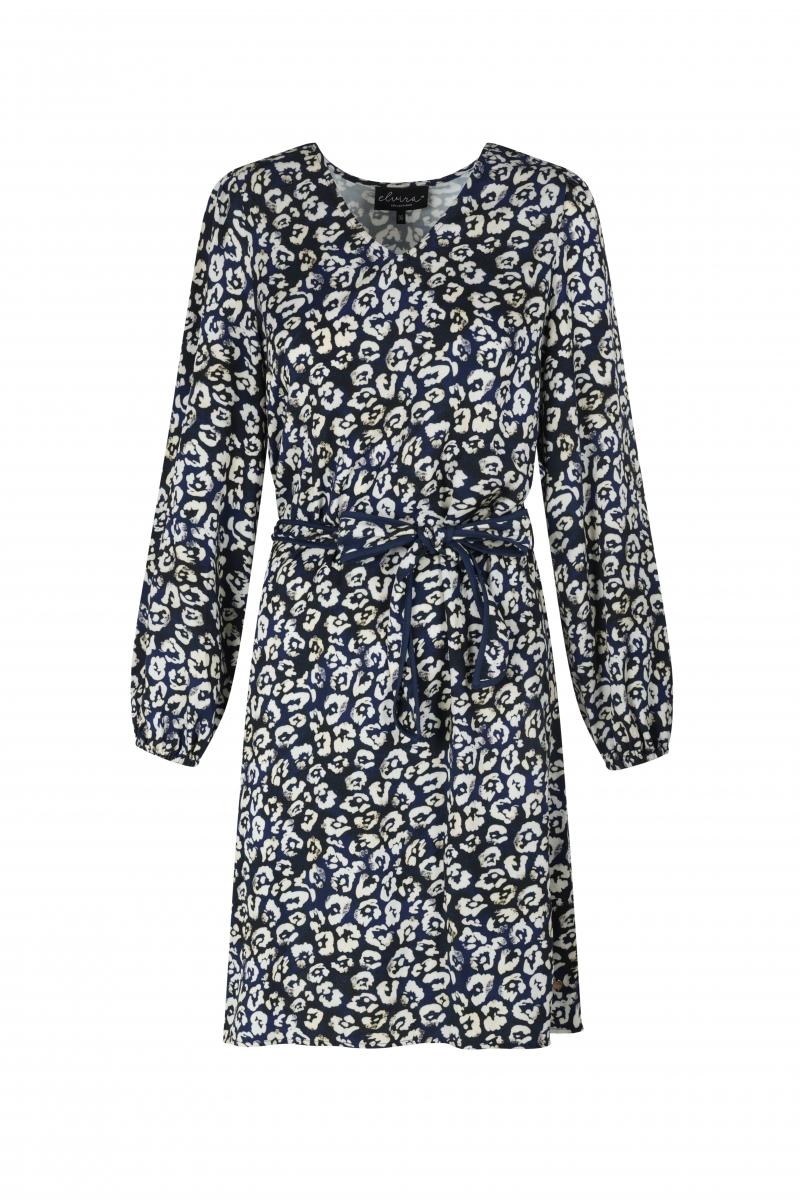 Elvira Casuals E4 24-026 Dress Amelie Jurk 993 Navy Panter