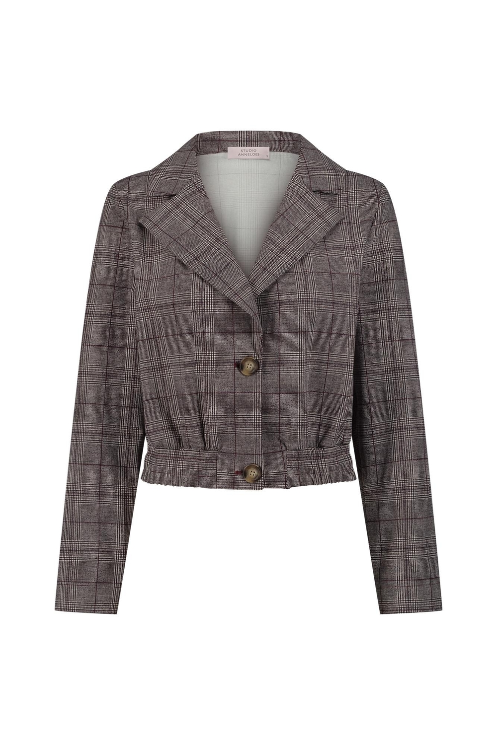 Studio Anneloes Ruby Check Jacket 12001 Jackets 3614 Merlot/kit