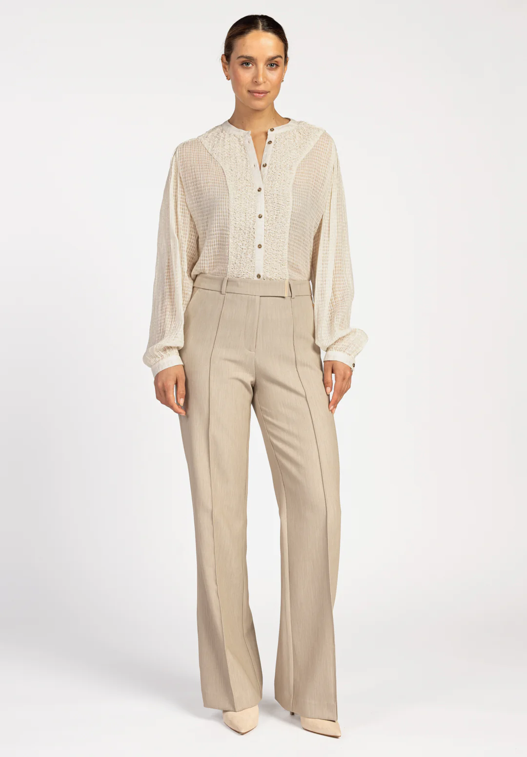 Aaiko Chantalle R Pes 345 Broek 171311 Desert Taupe