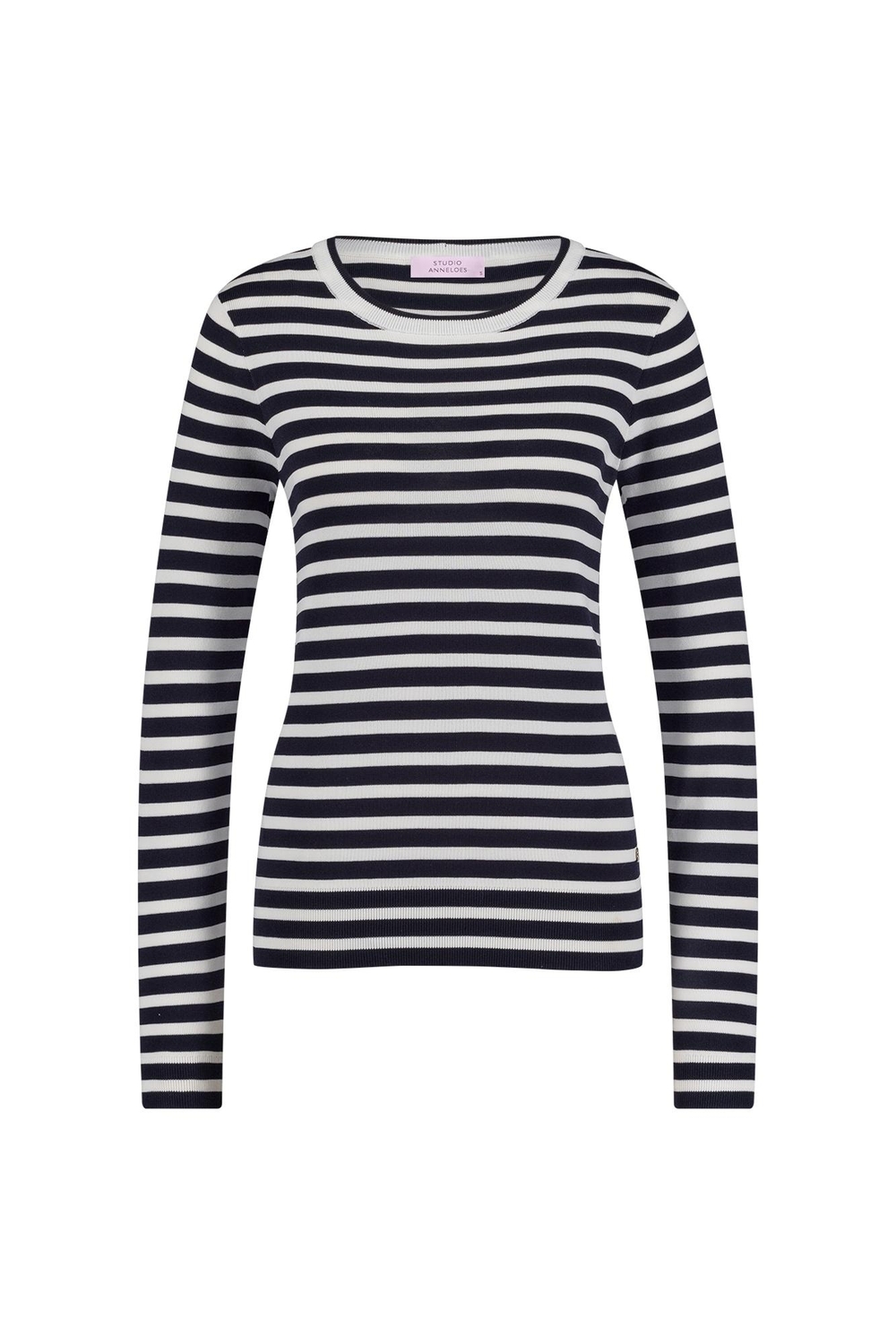 Studio Anneloes Luna Stripe Pullover 91500 6911 Dark Blue/off White
