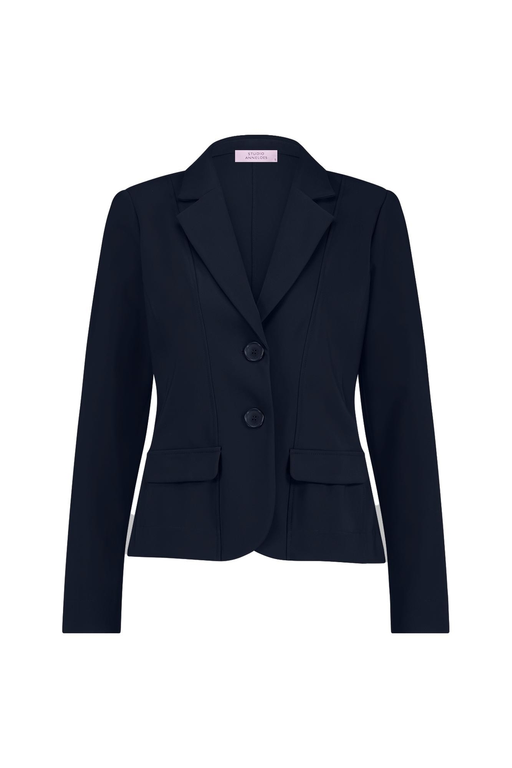 Studio Anneloes Bright Bonded Blazer 94811 6900 Dark Blue