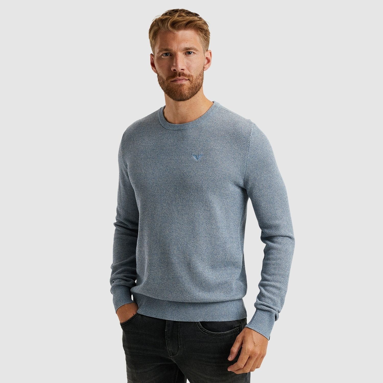 Pme Legend Pkw2502326 R-neck Cotton Modal 5393 - Ashleigh Blue