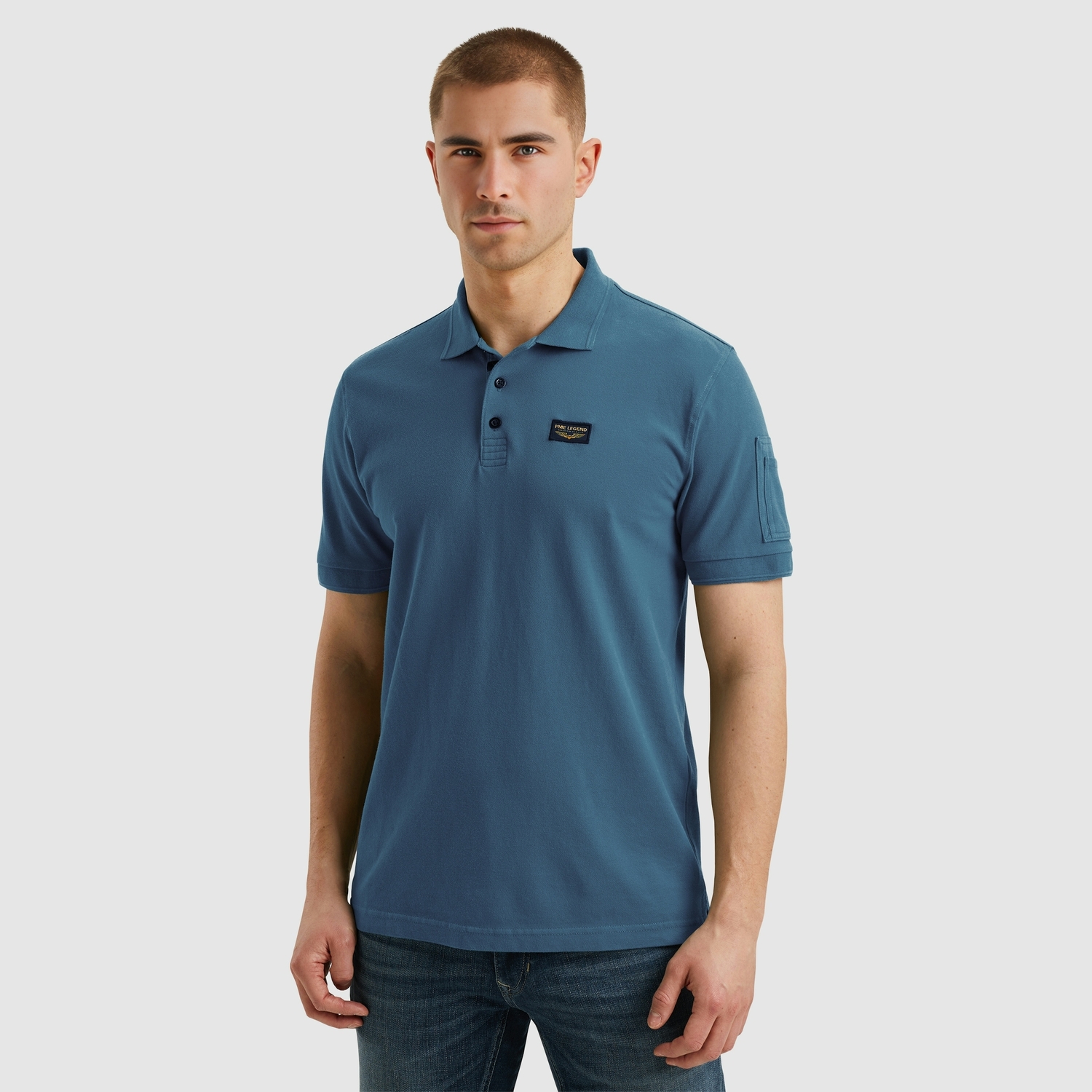 Pme Legend Ppss2502899 Short Sleeve Polo Trackway Polo 5393 - Ashleigh Blue