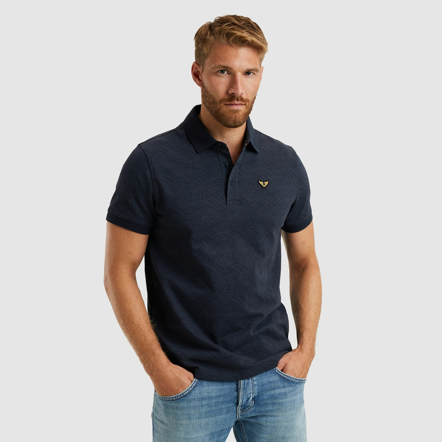 Pme Legend Ppss2503883 Short Sleeve Polo Jacquard Jersey 5281 - Salute