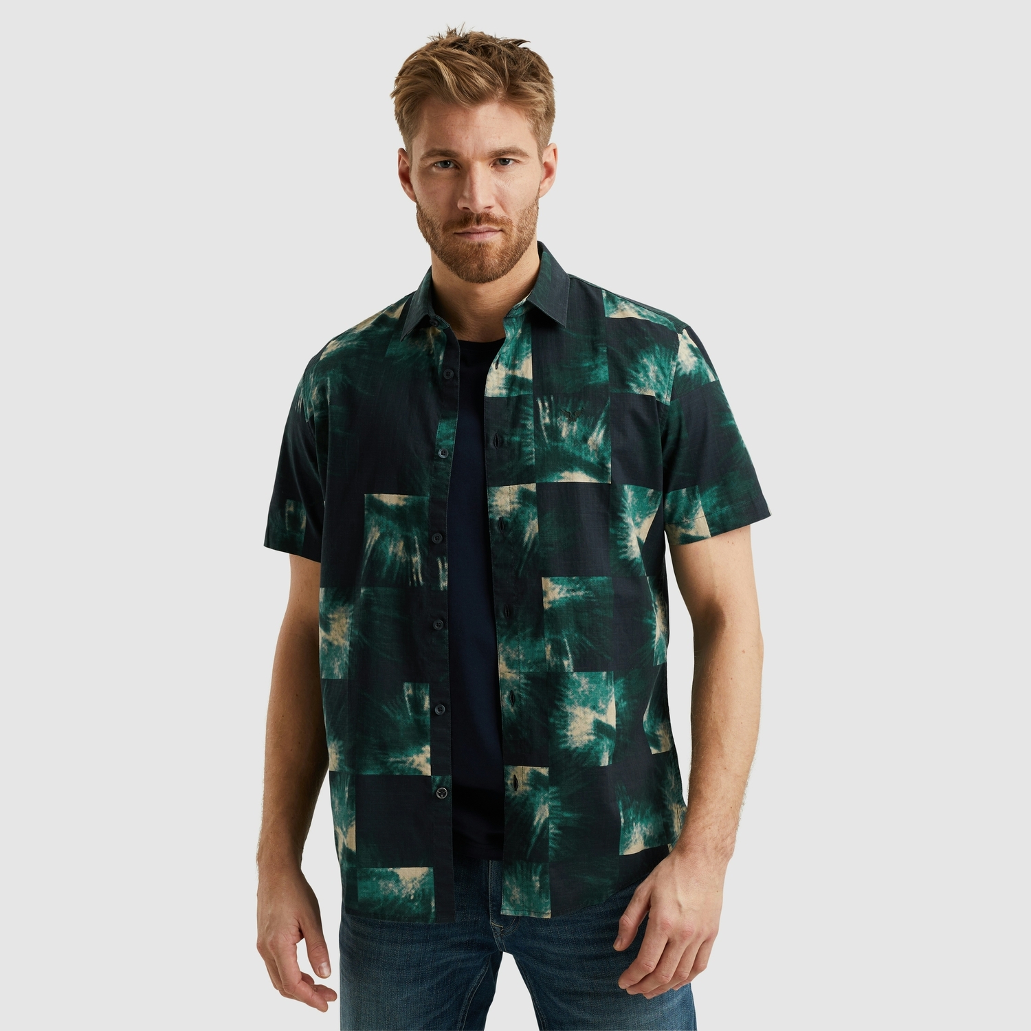 Pme Legend Psis2503232 Short Sleeve Shirt Print On Ctn Sl 5281 - Salute