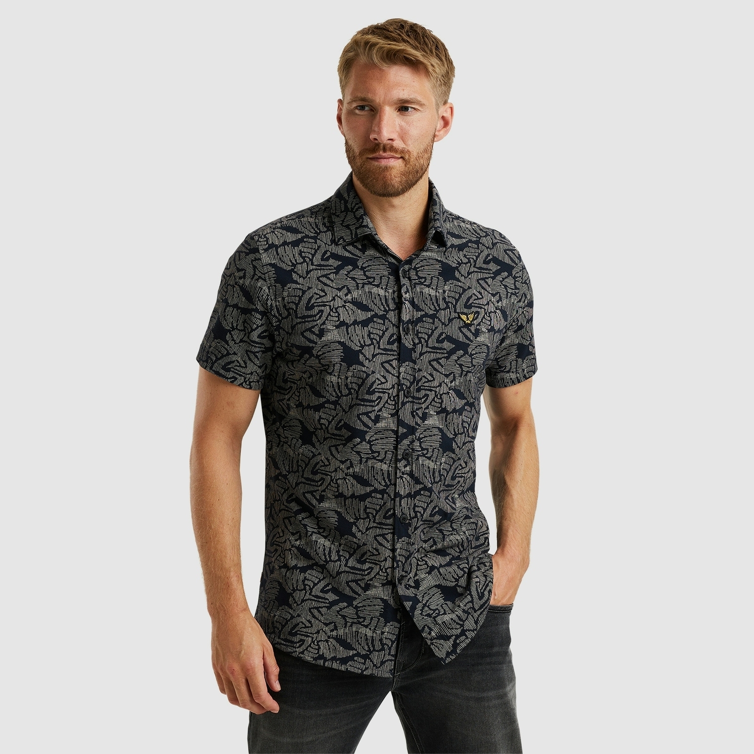 Pme Legend Psis2503238 Short Sleeve Shirt Print On Jersey 5281 - Salute