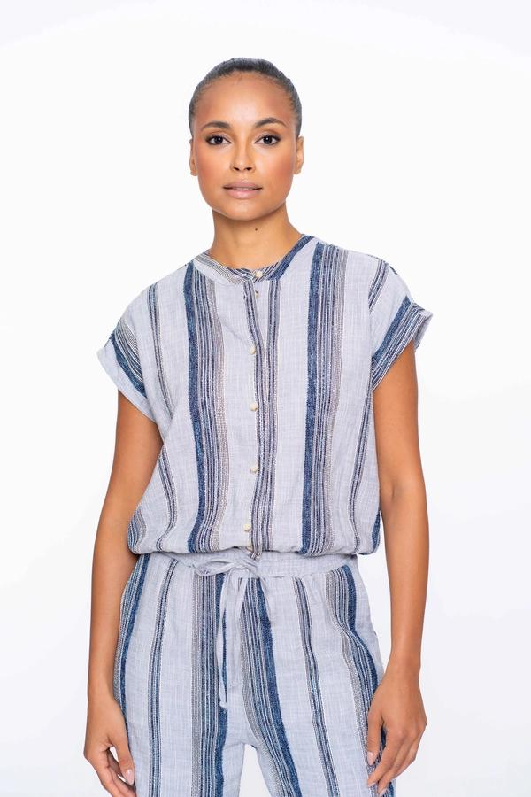Geisha Top 53203-20 Tops En Singlets 675 Navy/blue