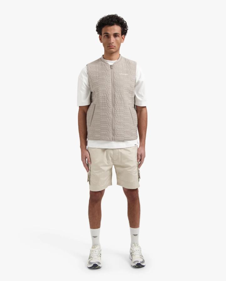 Croyez Homme Gallery Quilted Vest Cr2-ss25-09 Vest 093 Stone
