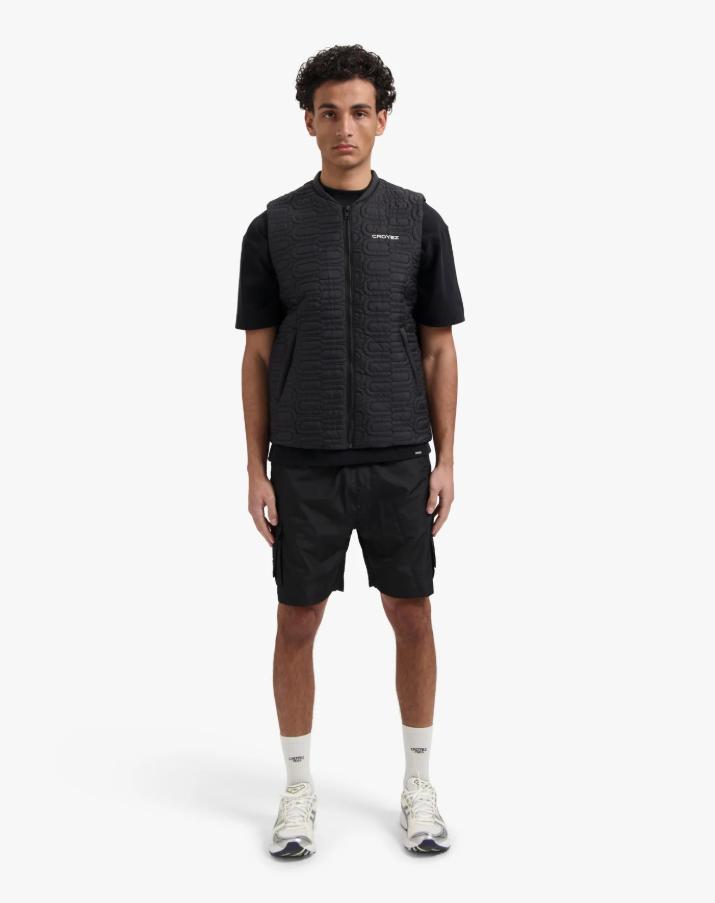 Croyez Homme Gallery Quilted Vest Cr2-ss25-09 Vest 900 Black