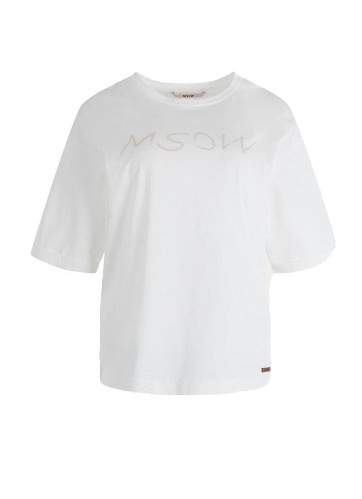 Moscow 47-04-spray T-shirt Korte Mouw 301-1b Offwhite-white Base Kit Print
