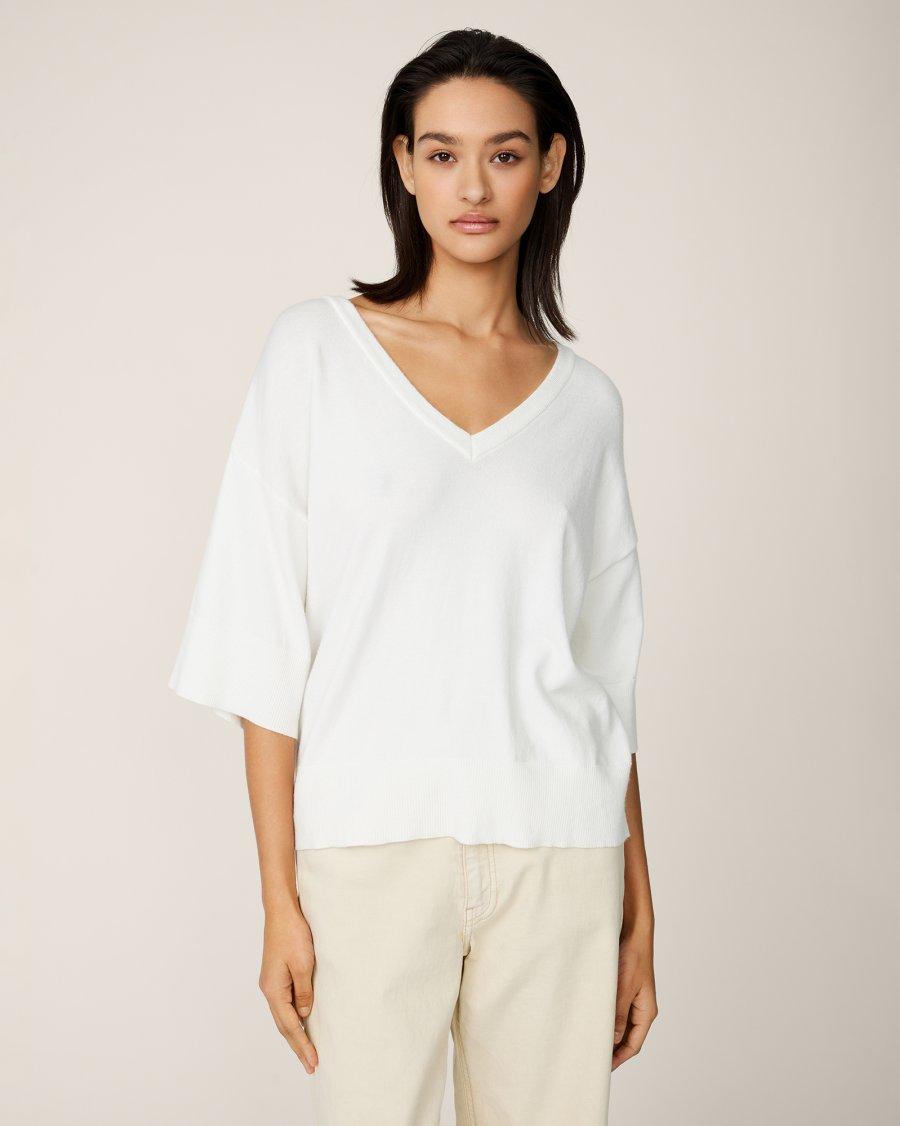 Msch Copenhagen Mscheslina Rachelle 2 4 V Pullover Egret