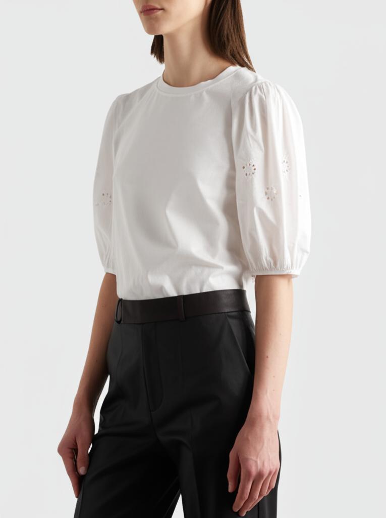 Msch Copenhagen Shirts En Tops T-shirt Korte Mouw Wit