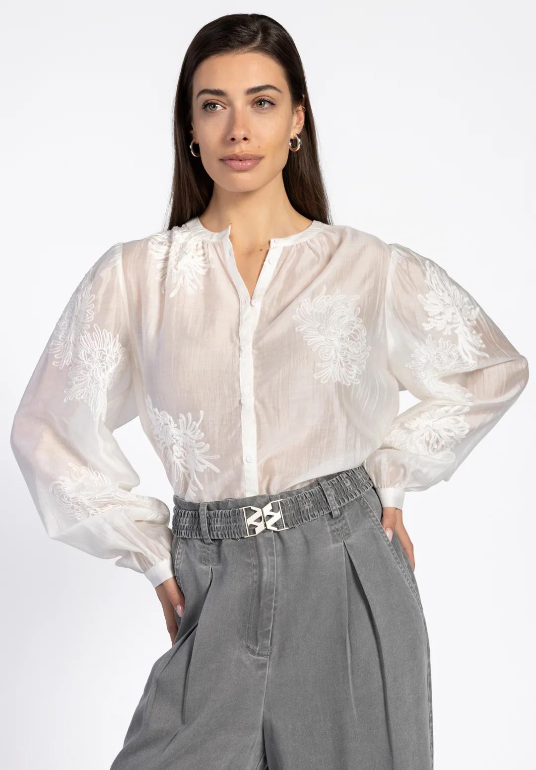 Aaiko Yna Pes 514 Blouse 114300 Les Blancs