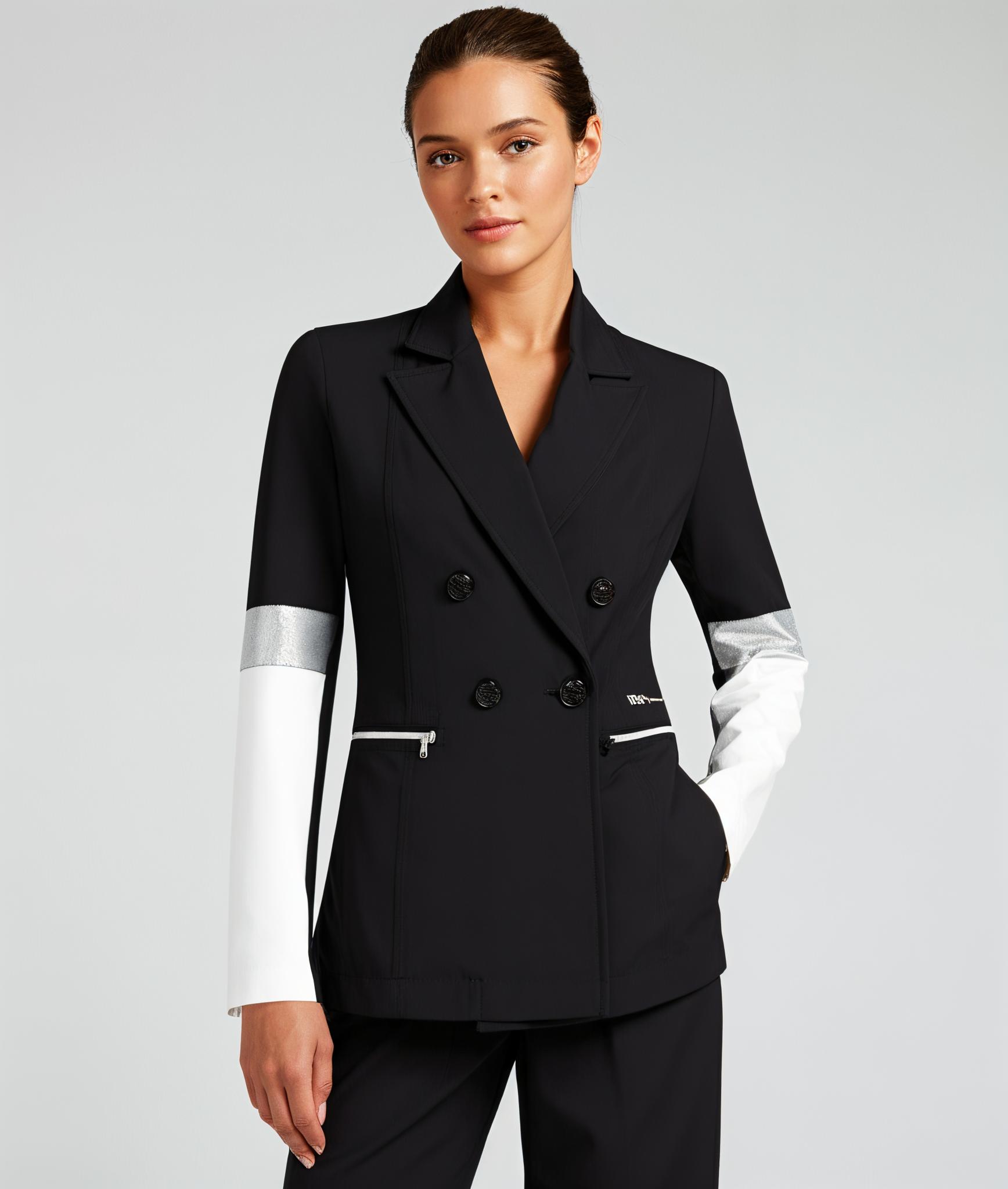 Zip73 Blazer Color Blocking Z25/308/03/040 Blazers 040 Silver