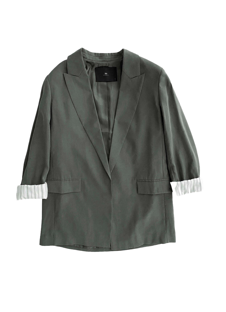 Withblack Wblmaya Tailored Blazer Blazers Suns Grey