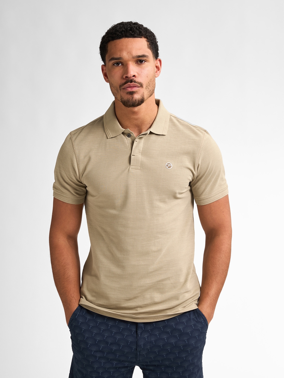Petrol Men Polo Short Sleeve M-1050-pol905 Poloshirts 7130 Light Tan