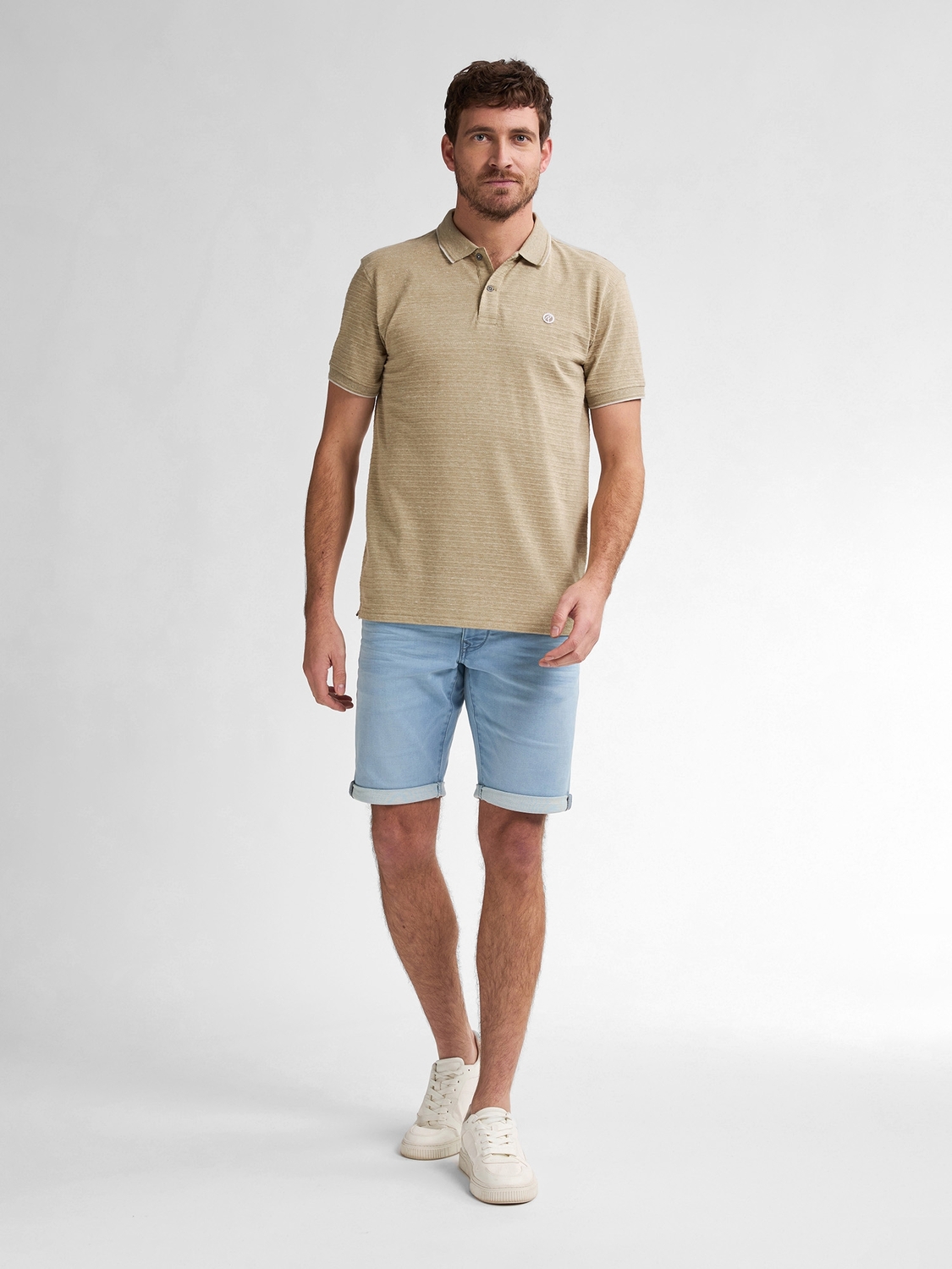 Petrol Men Polo Short Sleeve M-1050-pol916 Poloshirts 7130 Light Tan