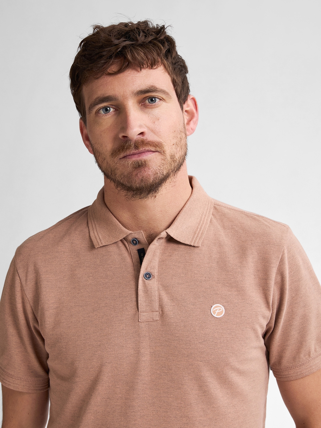 Petrol Men Polo Short Sleeve M-1050-pol913 Poloshirts 7143 Sandal Wood