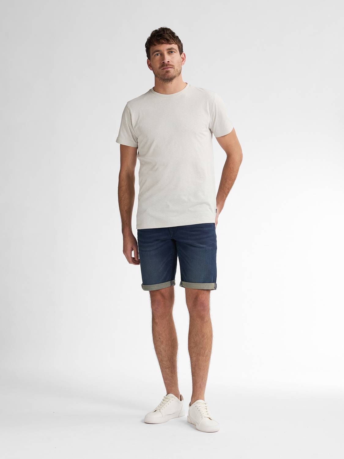 Petrol Men Shorts Denim M-ros-sho001 Korte Broeken 5812 Blue Black