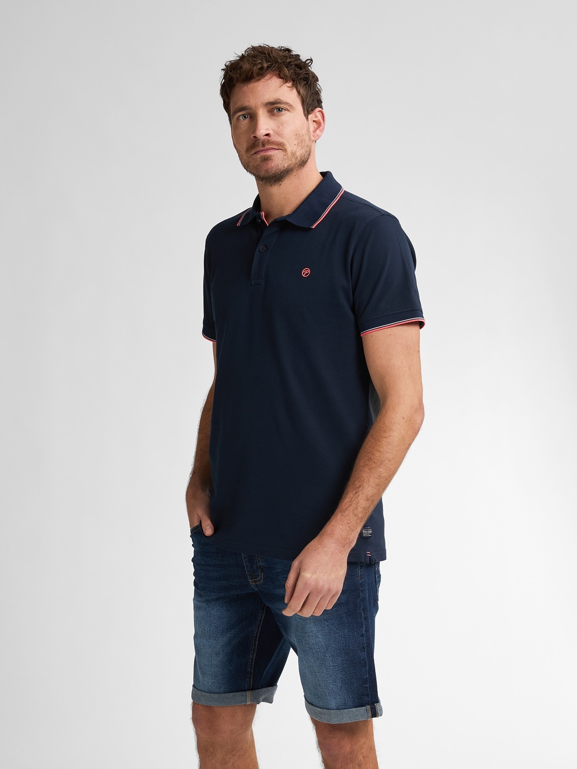 Petrol Men Polo Short Sleeve M-ros-pol003 Poloshirts 5178 Navy Blue