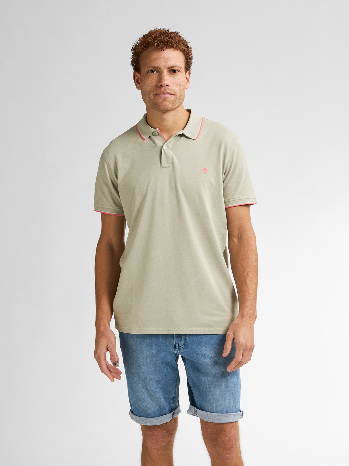 Petrol Men Polo Short Sleeve M-ros-pol003 Poloshirts 6173 Desert Sage