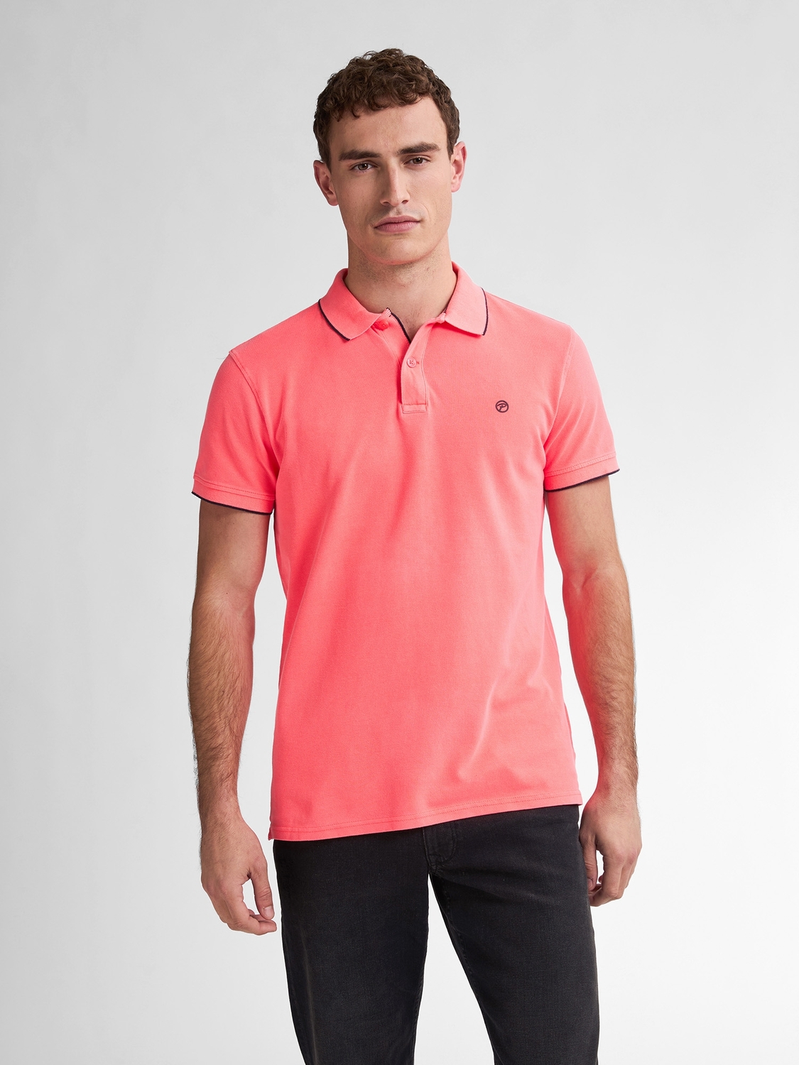 Petrol Men Polo Short Sleeve M-ros-pol003 Poloshirts 3099 Fiery Coral