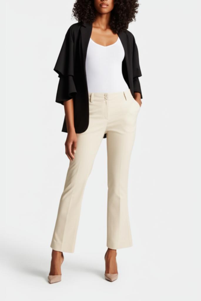 Red Button Broeken Broek Zand