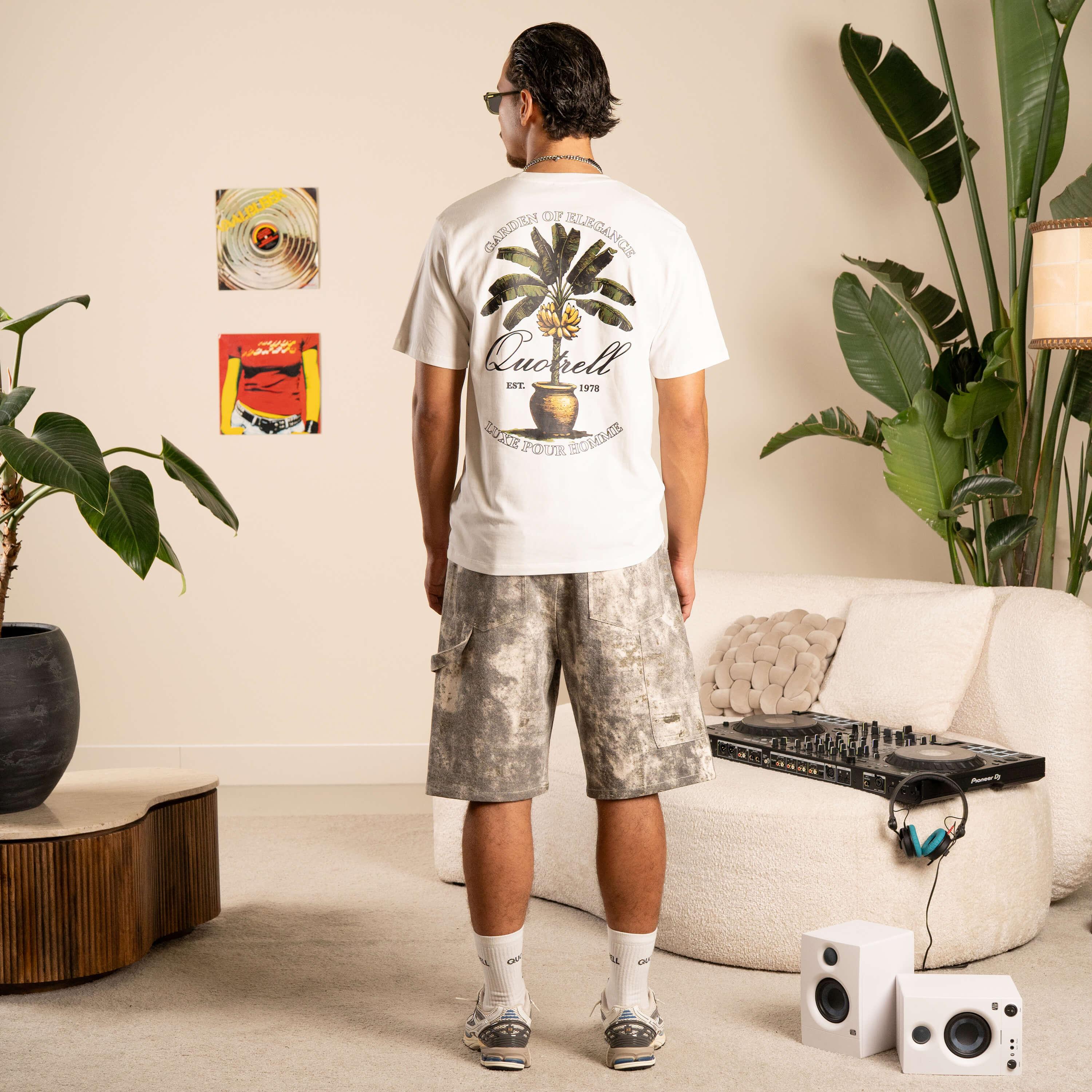 Quotrell Musa T-shirt Th84963 Print T-shirts 0003 White/black
