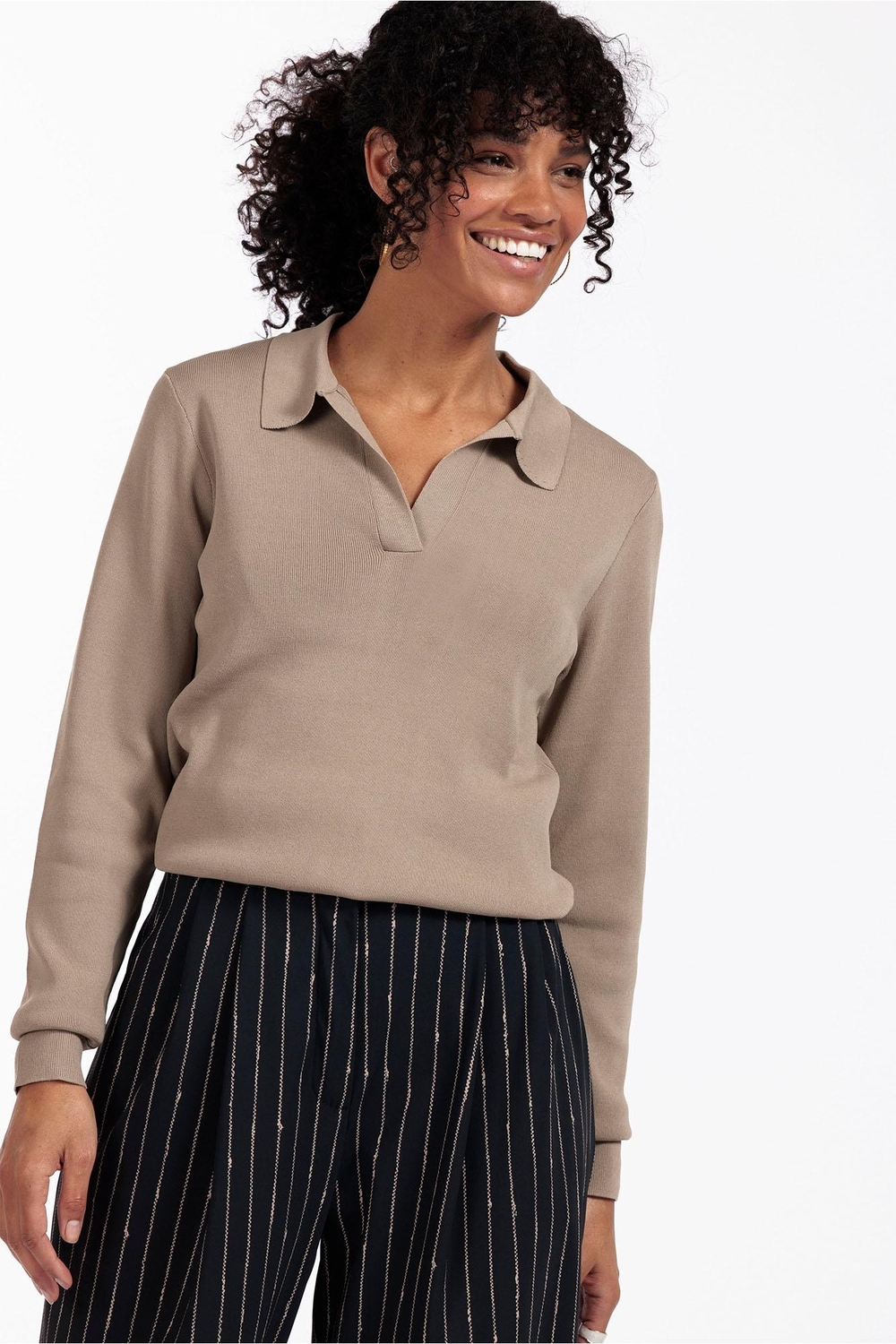 Studio Anneloes Drew Polo 12489 Trui 2200 Latte